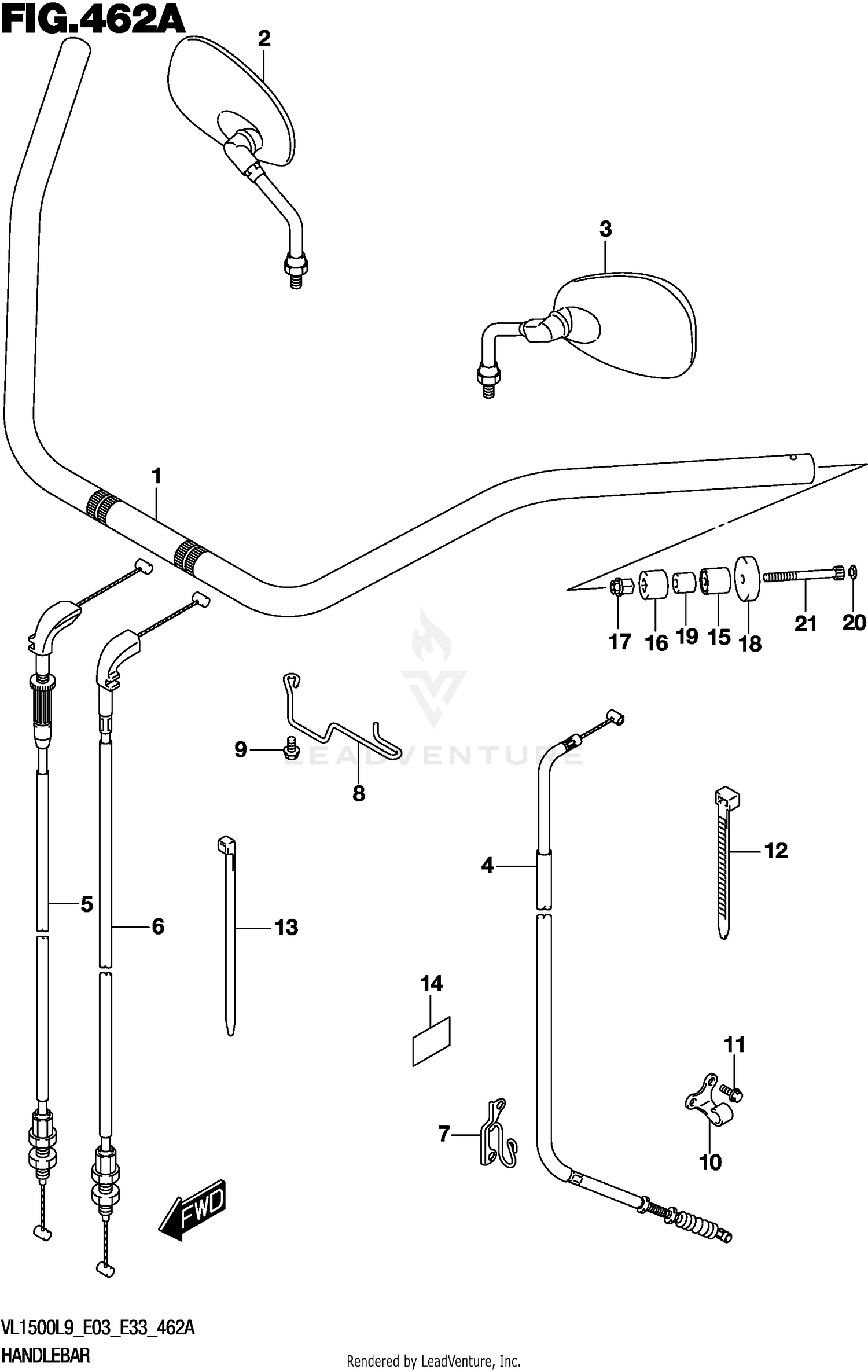 HANDLEBAR (VL1500BL9 E03)