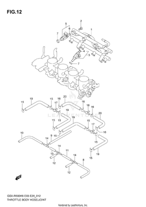 Throttle Body Hose/joint Schematic