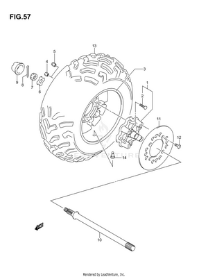 Right Rear Wheel Schematic