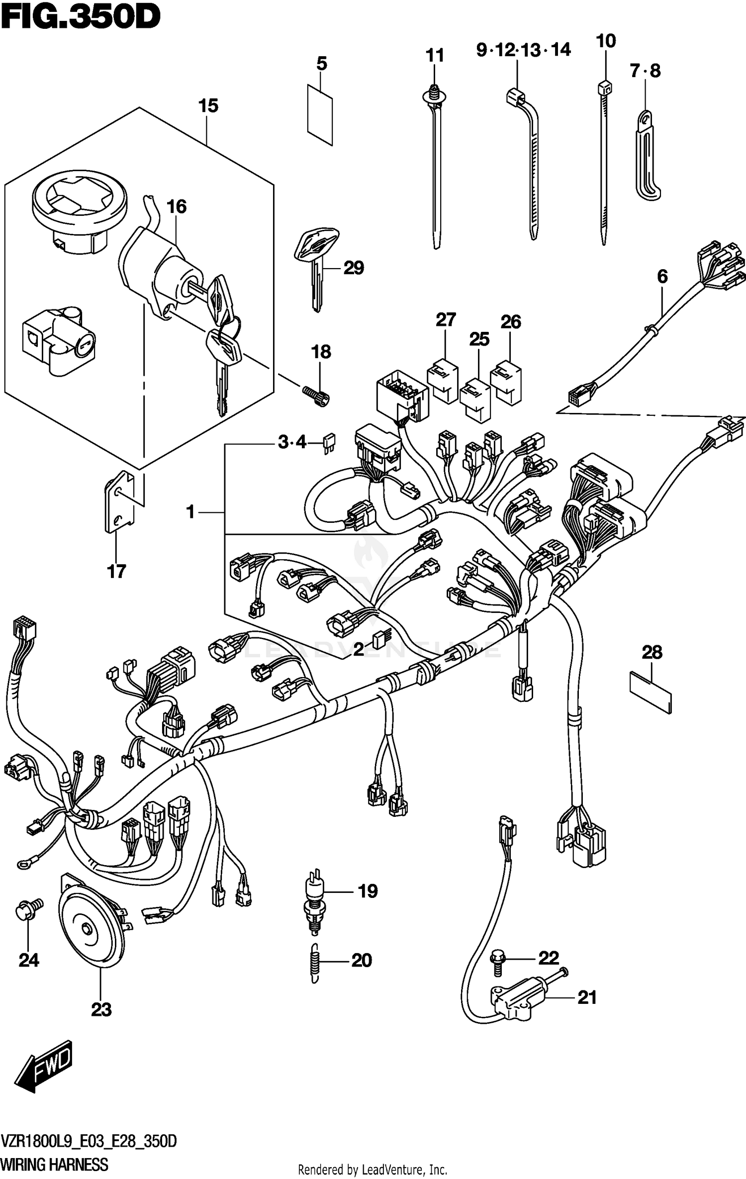WIRING HARNESS (VZR1800BZL9 E33)