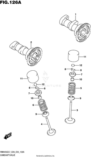 Camshaft/valve Schematic