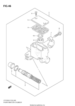 Front Master Cylinder Schematic