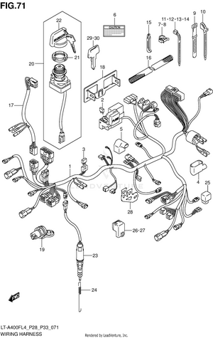 Wiring Harness (lt-a400fzl4 P33) Schematic