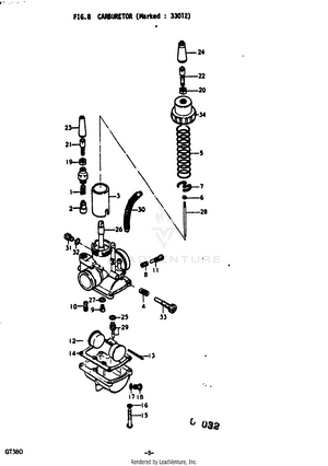 Carburetor (marked : 33012) Schematic