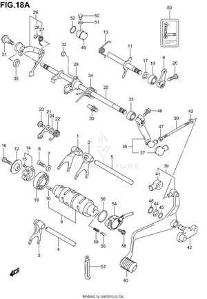 Gear Shifting (model K3/k4/k5/k6) Schematic