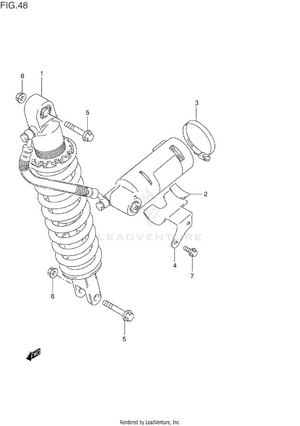 Rear Shock Absorber Schematic