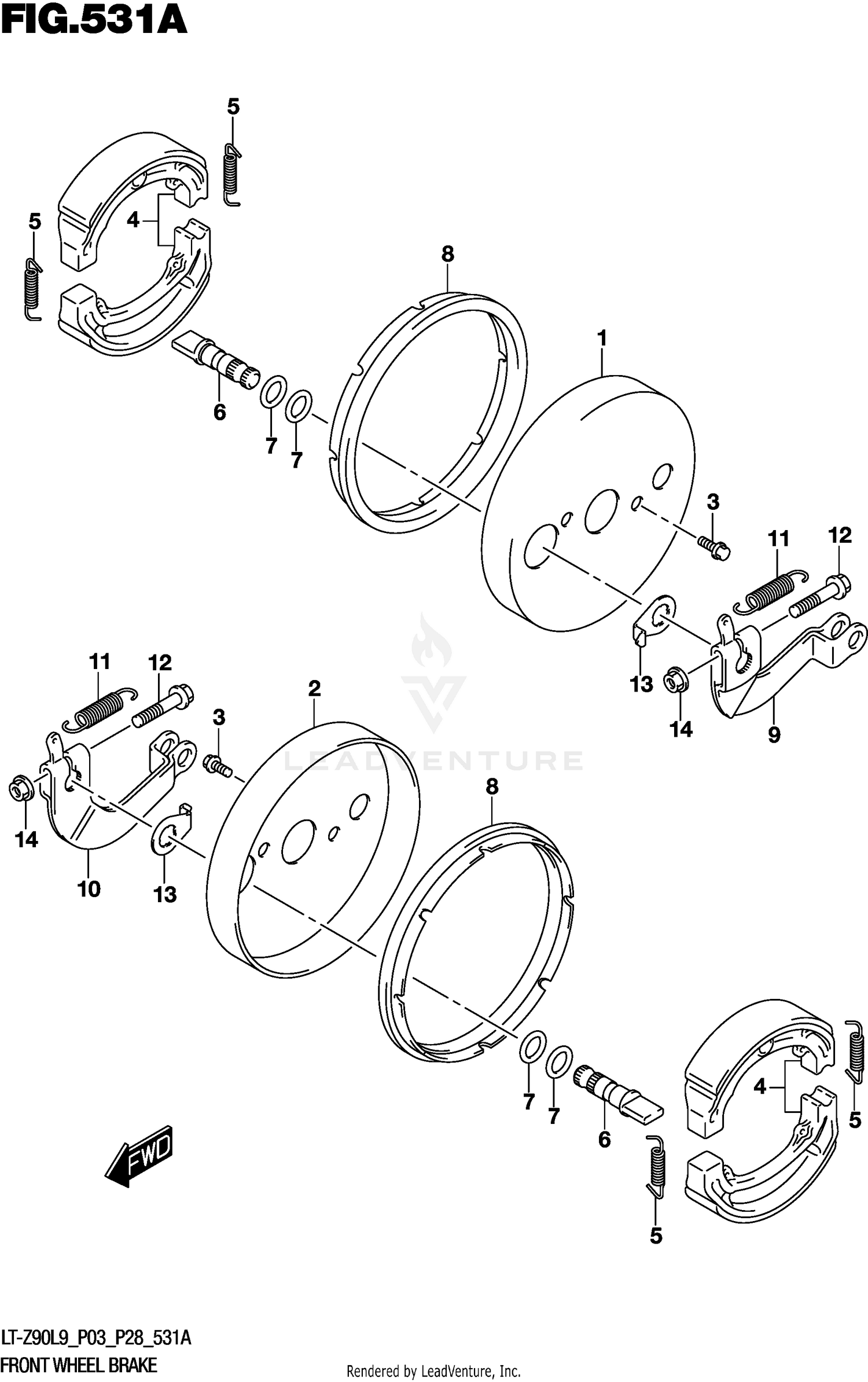 FRONT WHEEL BRAKE
