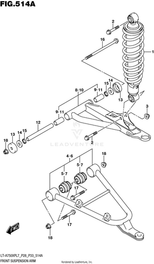 Front Suspension Arm Schematic