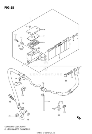 Clutch Master Cylinder Schematic