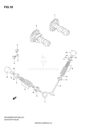 Camshaft - Valve Schematic