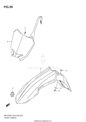 Front Fender Schematic