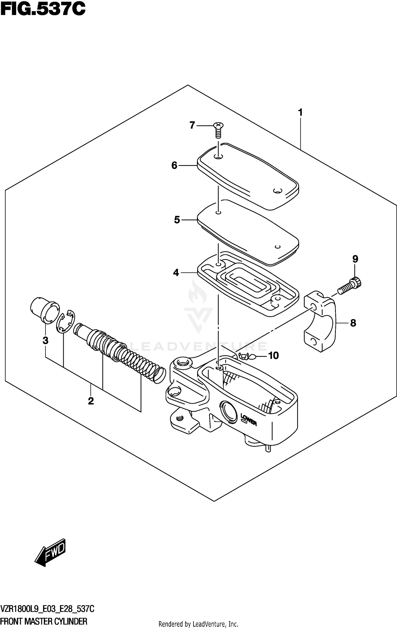 FRONT MASTER CYLINDER (VZR1800BZL9 E28)
