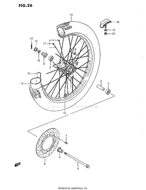 Front Wheel (g/h/j/k) Schematic