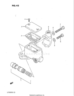 Front Master Cylinder Schematic