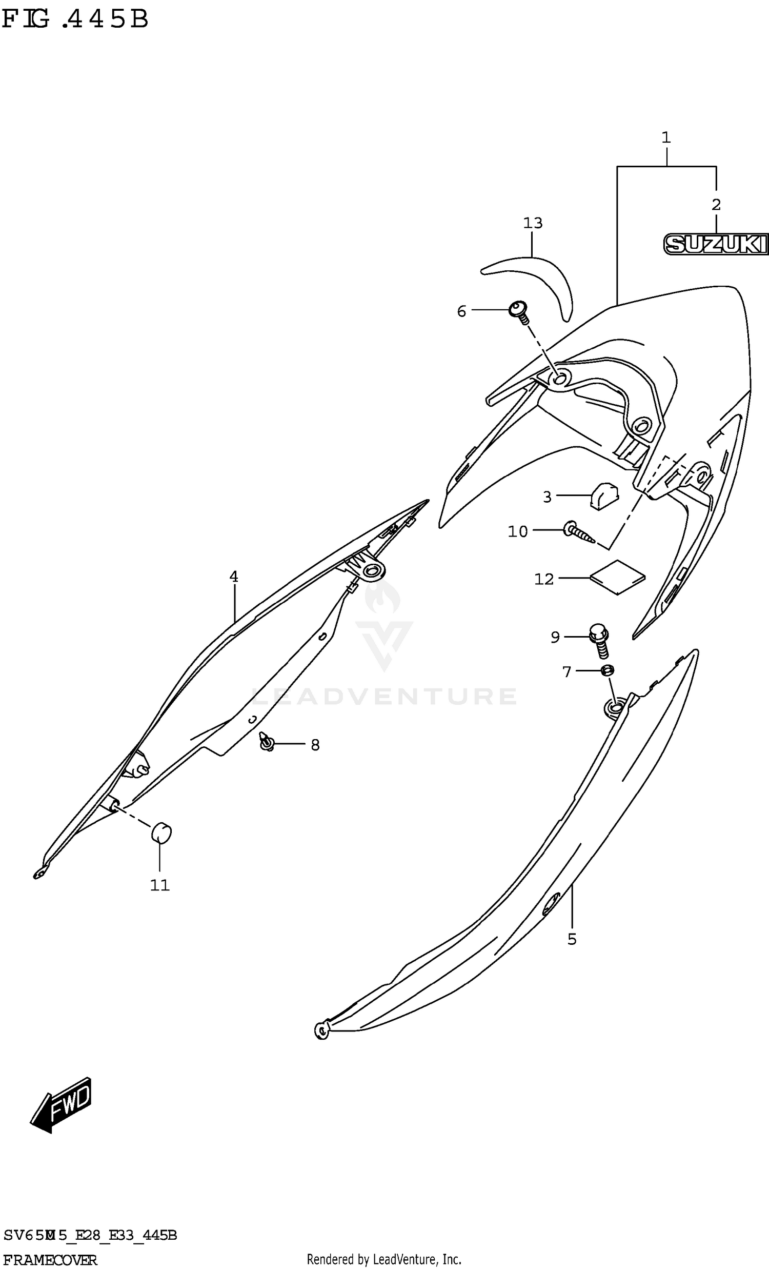 FRAME COVER ((SV650XA):(E28))