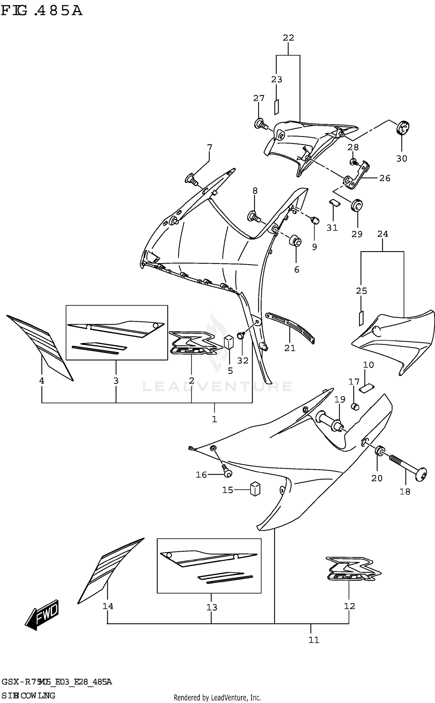 SIDE COWLING (GSX-R750)