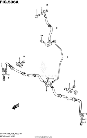 Front Brake Hose Schematic