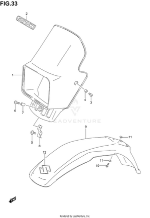 Headlamp Cover Schematic