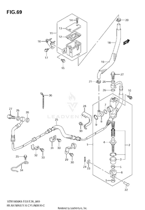 Rear Master Cylinder Schematic