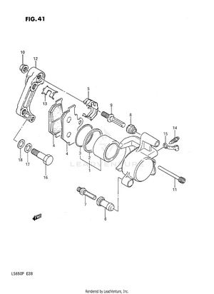 Front Caliper Schematic
