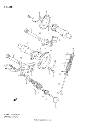 Camshaft - Valve Schematic