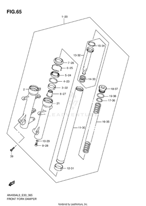 Front Fork Damper Schematic