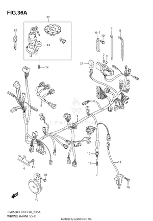 Wiring Harness (sv650k5/k6) Schematic