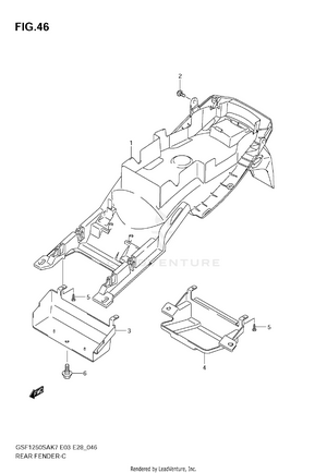 Rear Fender Schematic