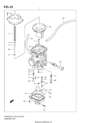 Carburetor (dr200sel3 E33) Schematic