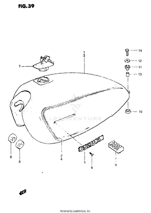 Fuel Tank (model Z) Schematic