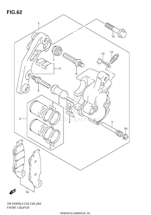 Front Caliper Schematic