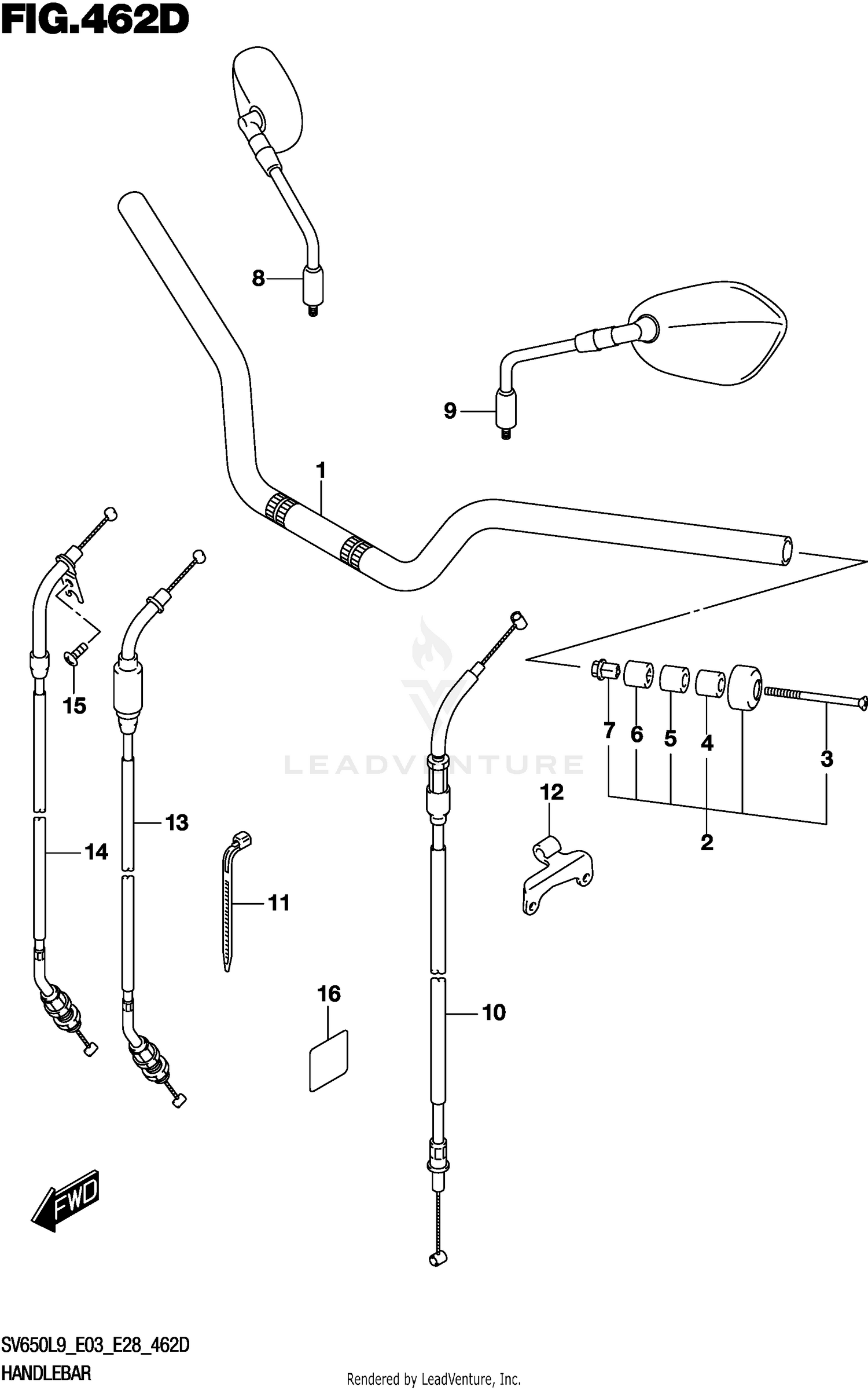HANDLEBAR (SV650AL9 E33)