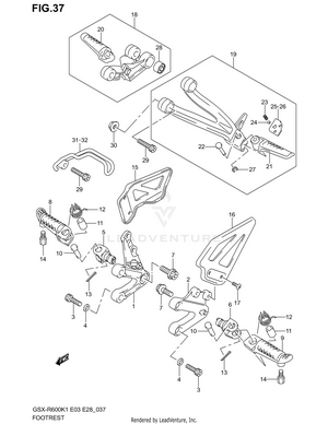 Footrest Schematic