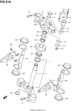 Steering Stem (sv1000k3) Schematic