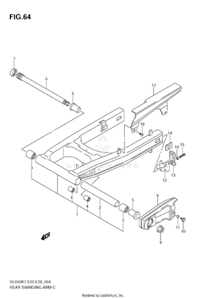 Rear Swinging Arm Schematic