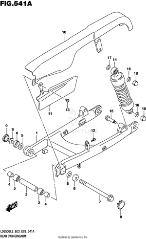 Rear Swingingarm Schematic