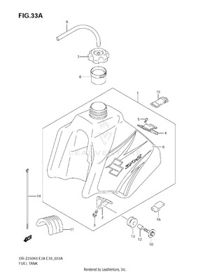 Fuel Tank (model K7) Schematic