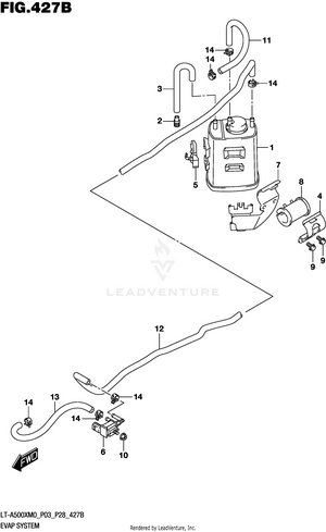 Evap System (lt-a500xpm0 P33) Schematic