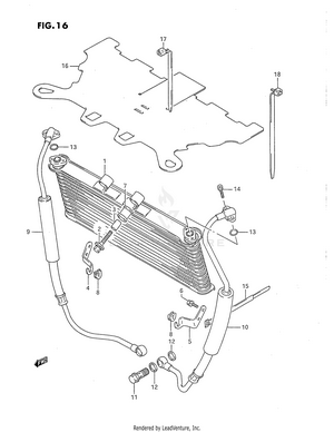 Oil Cooler Schematic