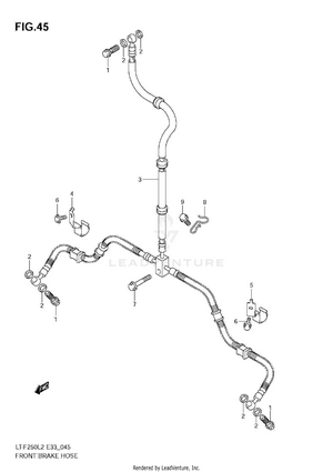 Front Brake Hose Schematic