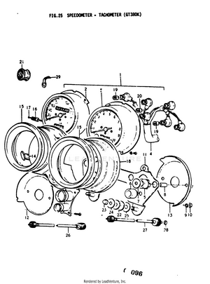 Speedometer - Tachometer (gt380k) Schematic