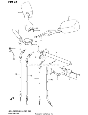 Handlebar (model K1) Schematic