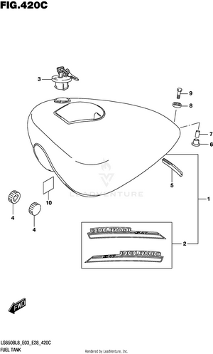 Fuel Tank (ls650bl8 E33) Schematic