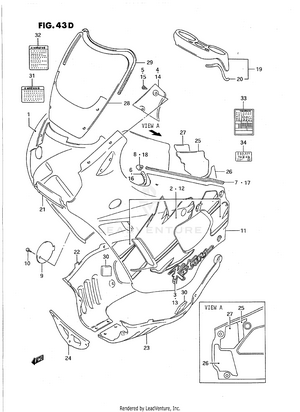 Cowling Body (model P) Schematic