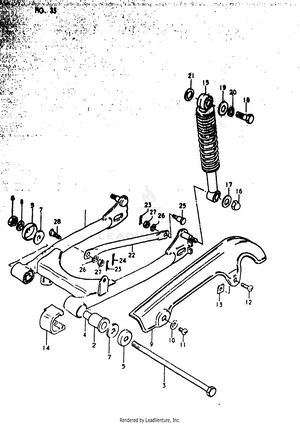 Rear Swinging Arm Schematic