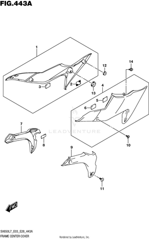 Frame Center Cover Schematic