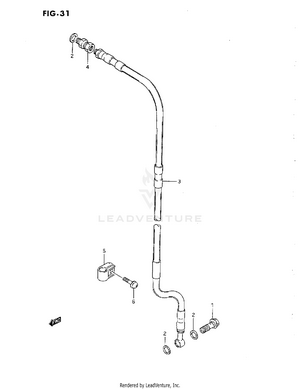 Front Brake Hose Schematic