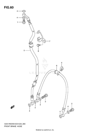 Front Brake Hose Schematic