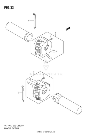 Handle Switch (model K5/k6) Schematic