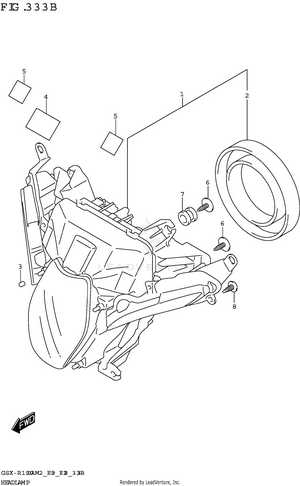 Headlamp (gsx-r1000ra,gsx-r1000rza) Schematic